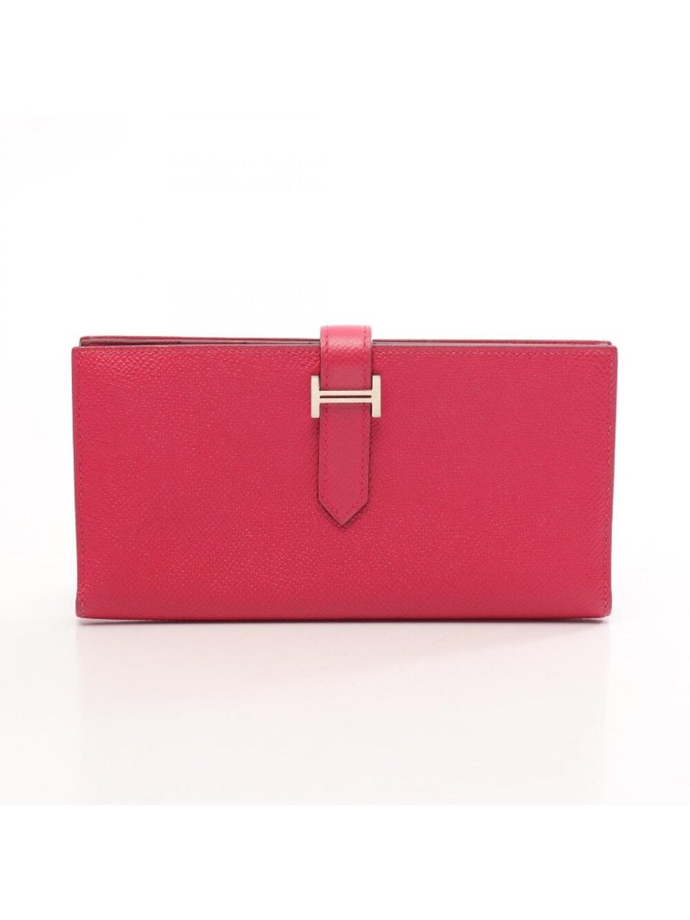 Hermes Bifold Wallet Bearn Soufflet Framboise
